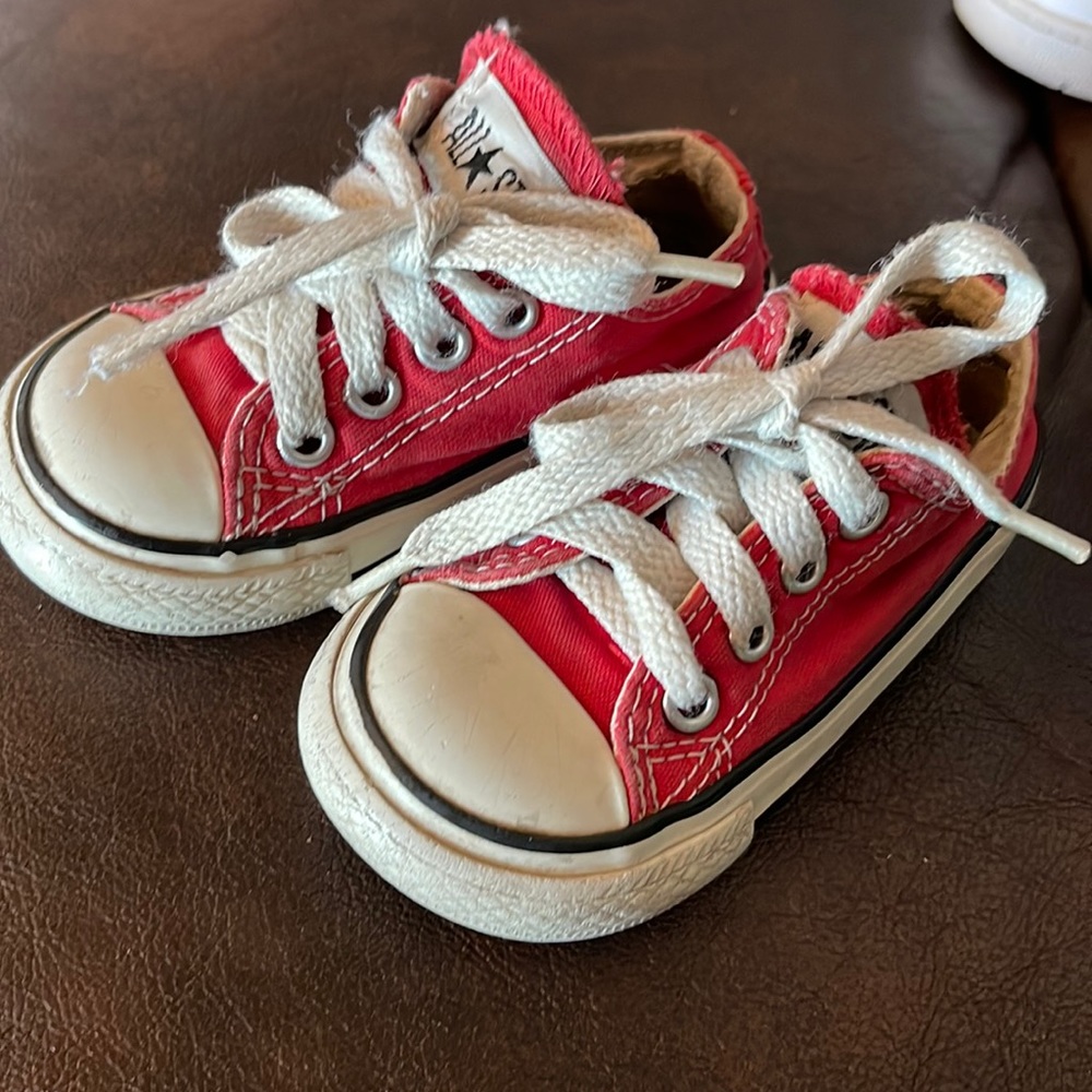 Toddler Red Low Cut Converse